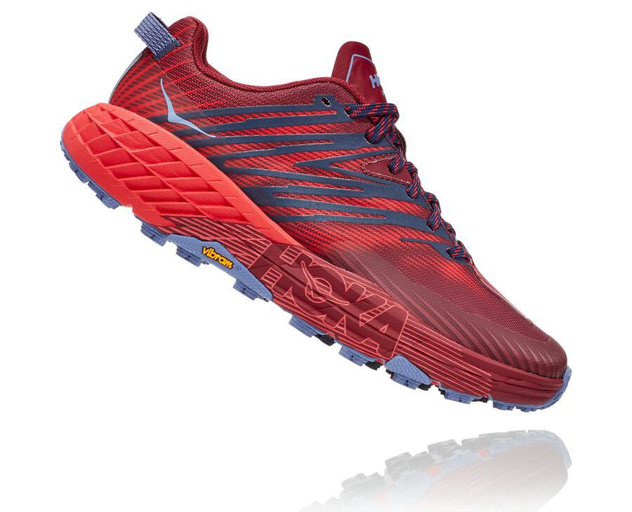 Zapatillas Trail Hoka One One Mujer - Speedgoat 4 - Rojas - XHZ586794